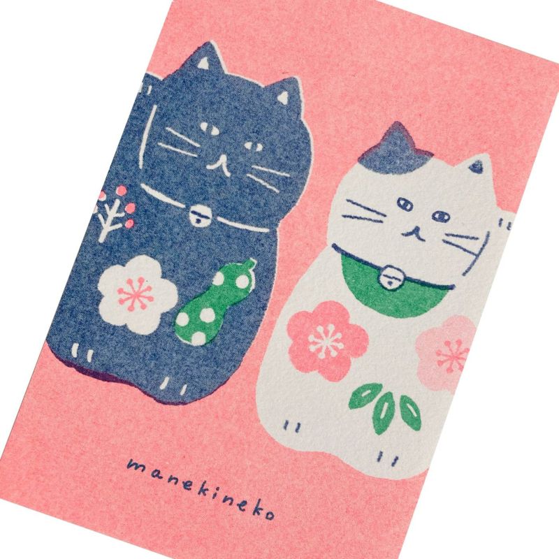 Retro Print Postcard - Maneki-Neko