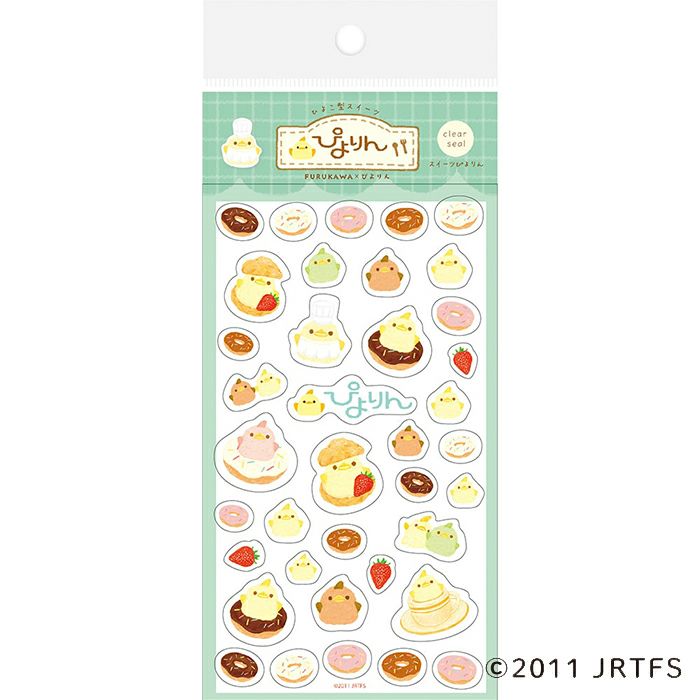 Piyorin Transparent Sticker Sheet - Sweets