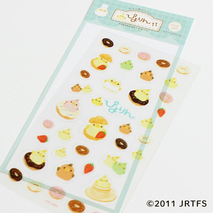 Piyorin Transparent Sticker Sheet - Sweets
