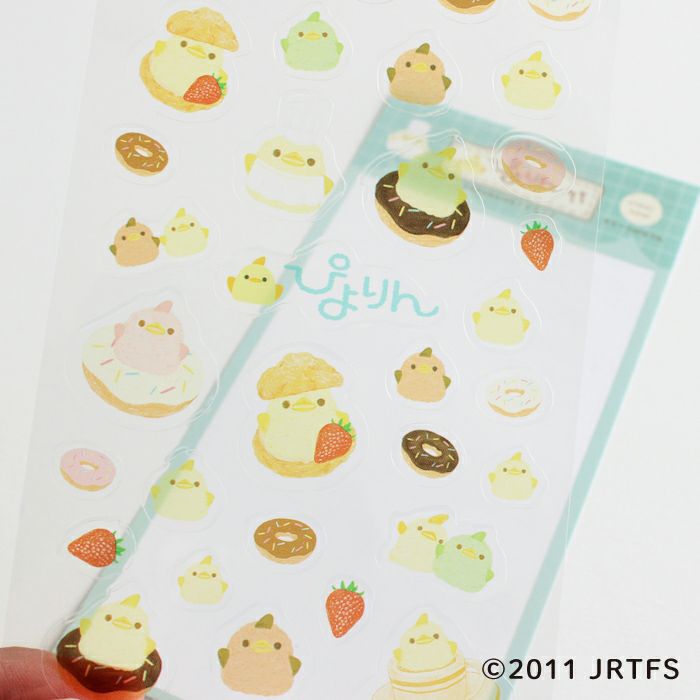 Piyorin Transparent Sticker Sheet - Sweets
