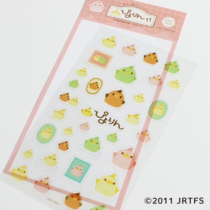 Piyorin Transparent Sticker Sheet - Iroiro