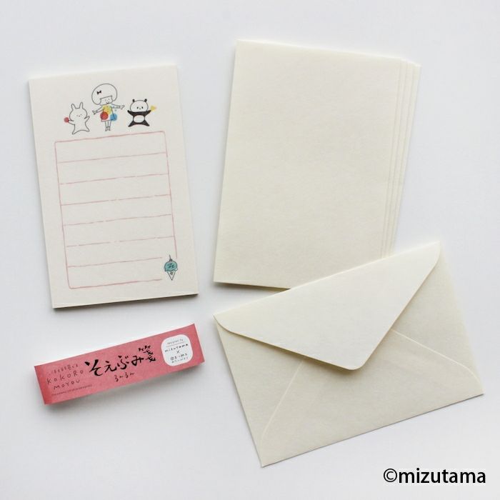 Mizutama Mini Letter Set - Happy