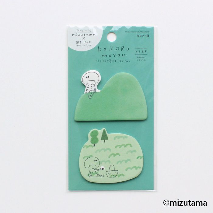 Mizutama Die-Cut Sticky Notes - Breezy