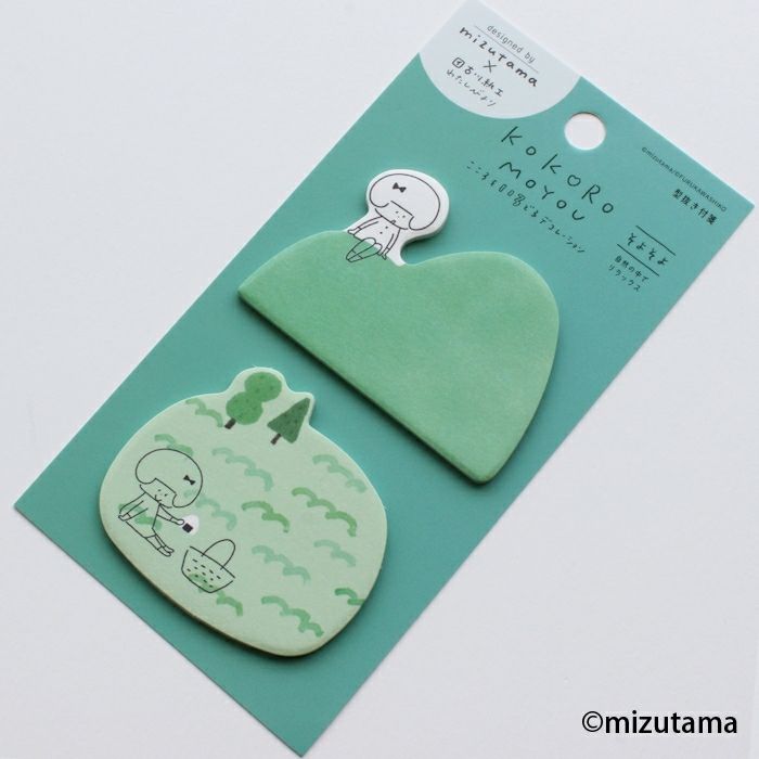 Mizutama Die-Cut Sticky Notes - Breezy