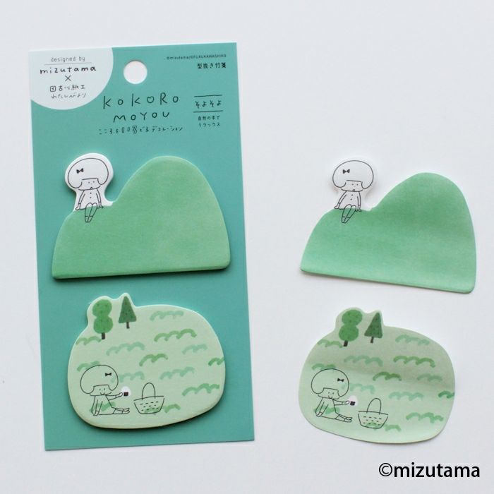 Mizutama Die-Cut Sticky Notes - Breezy