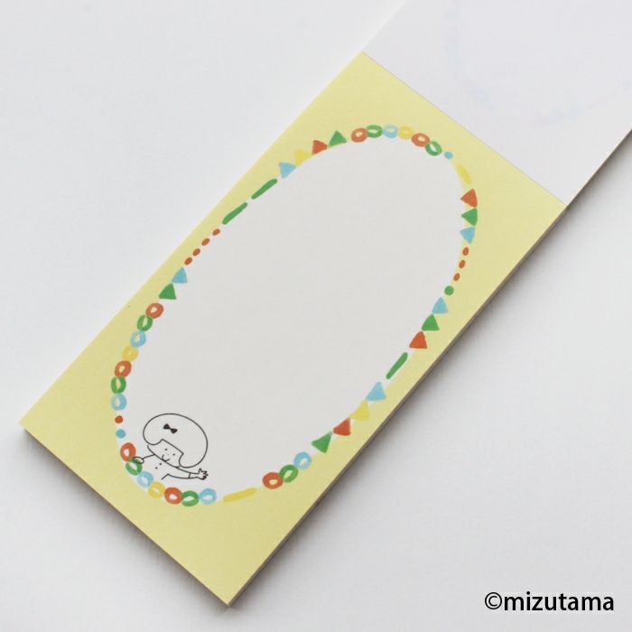 Kokoro Moyou Slim Memo Pad - Excited