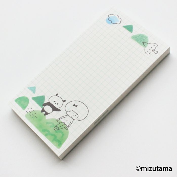 Kokoro Moyou Slim Memo Pad - Breeze
