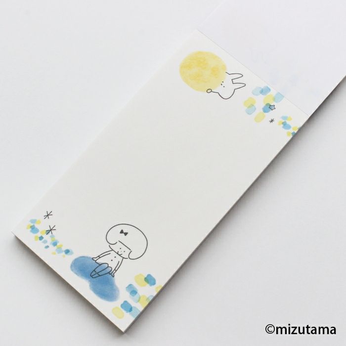 Kokoro Moyou Slim Memo Pad - Silence