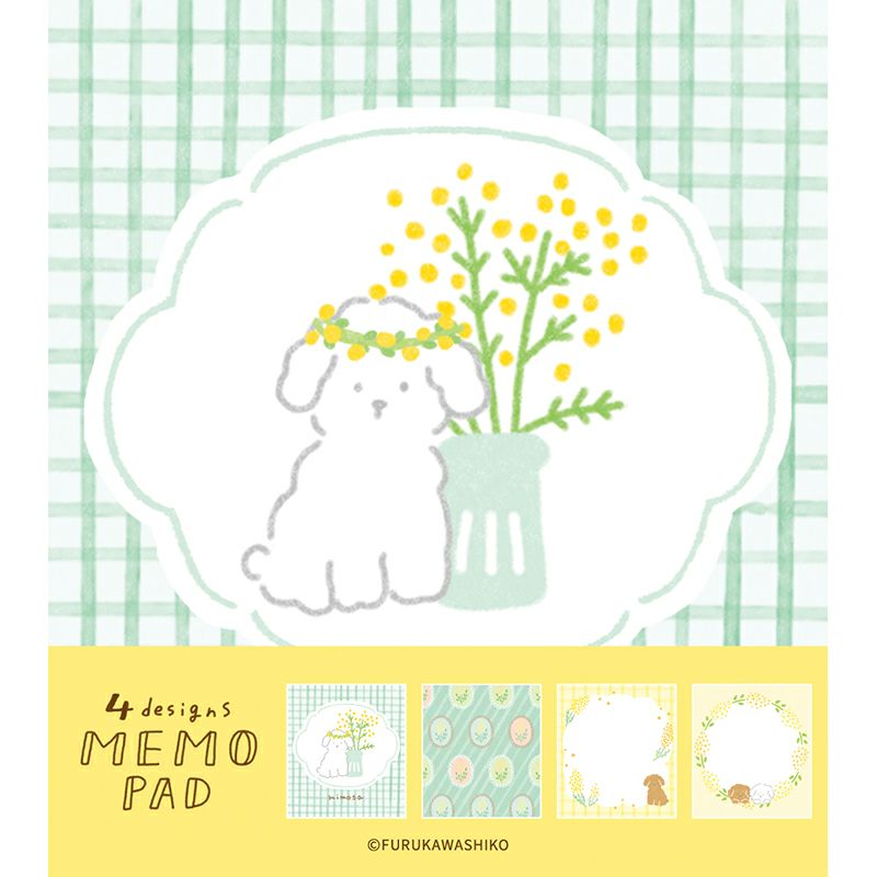 Fluffy Mimosa Memo Pad