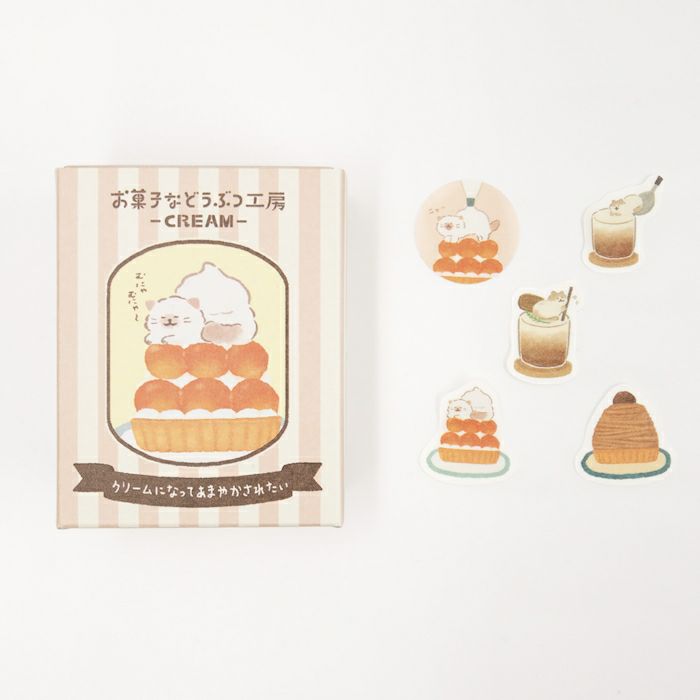Furukawashiko Boxed Flake Sticker - Cat Sweets Animal Workshop