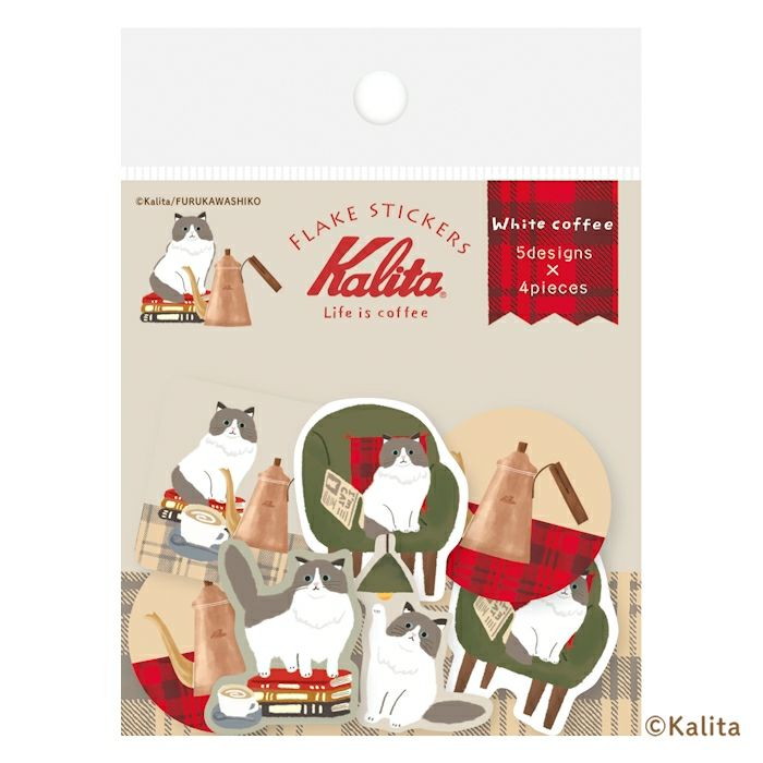Furukawashiko x Kalita Flake Sticker - White Coffee