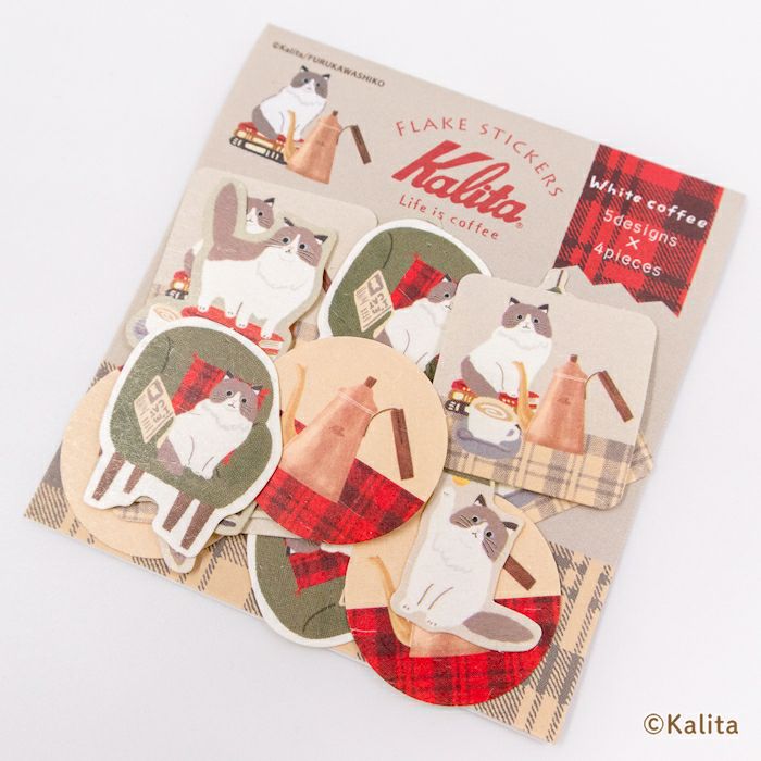 Furukawashiko x Kalita Flake Sticker - White Coffee