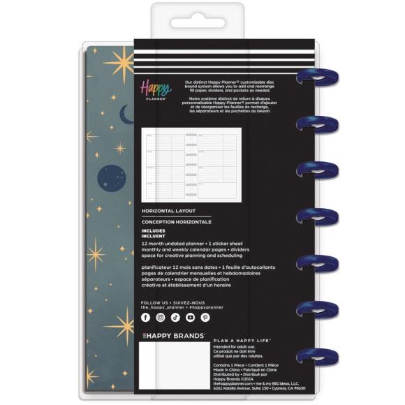 Happy Planner 12-Month Undated Mini Disc Bound Planner - Share Your Magic