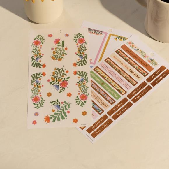 Happy Planner Big Sticker Value Pack- Golden Meadow by Caroline Alfreds