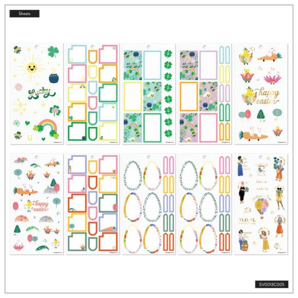 Happy Planner Classic Sticker Value Pack - Spring by Arrolynn Weiderhold