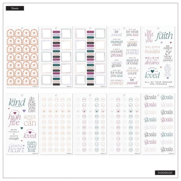 Happy Planner Classic Sticker Value Pack - Reflect & Grow