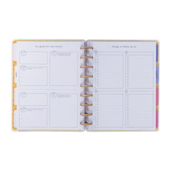 Happy Planner 12-Month Undated Classic Disc Bound Planner - Golden Meadow
