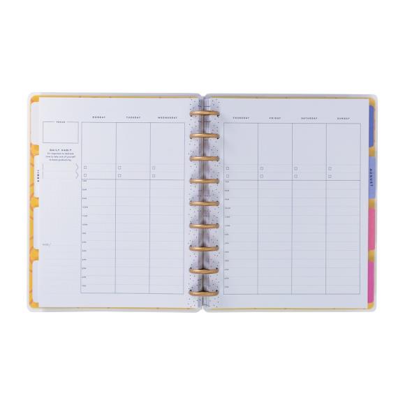 Happy Planner 12-Month Undated Classic Disc Bound Planner - Golden Meadow