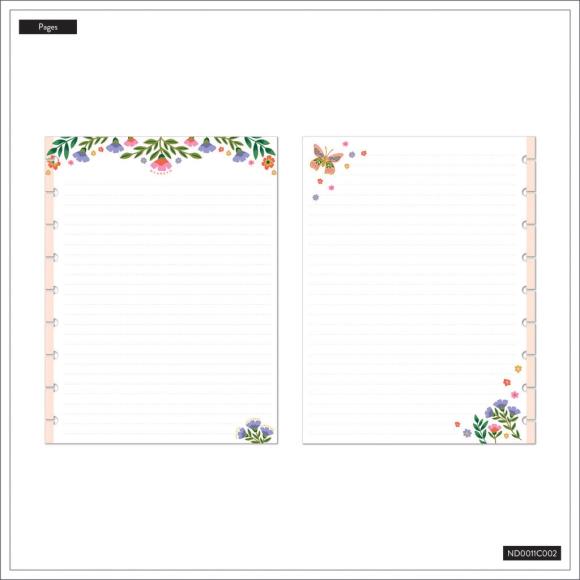 Happy Planner Classic Disc Bound Notebook - Golden Meadow