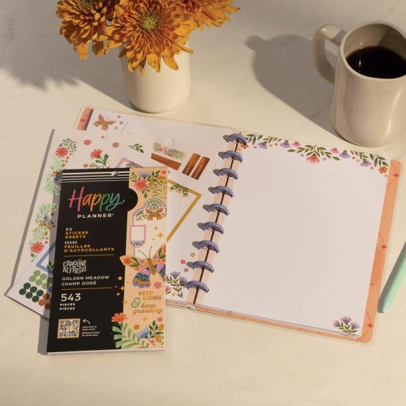 Happy Planner Classic Disc Bound Notebook - Golden Meadow