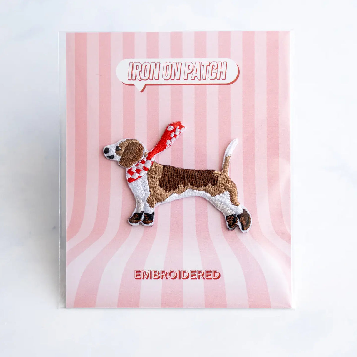 Dog Iron-On Patch Mountain Hiking