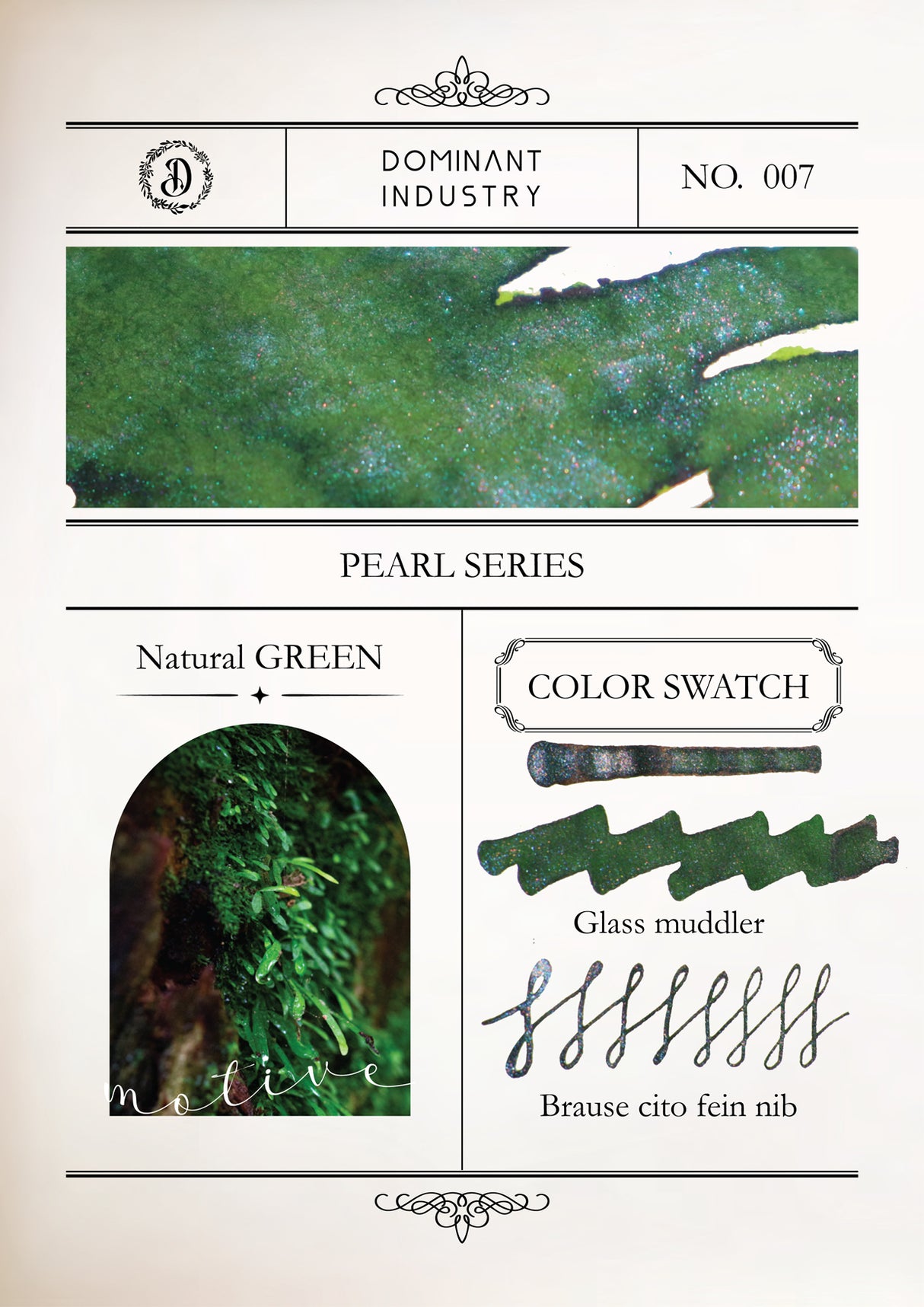 Dominant Industry Pearl Ink 25ml - Natural Green