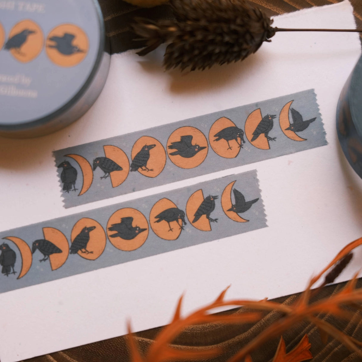 Crow and Moon Washi Tape