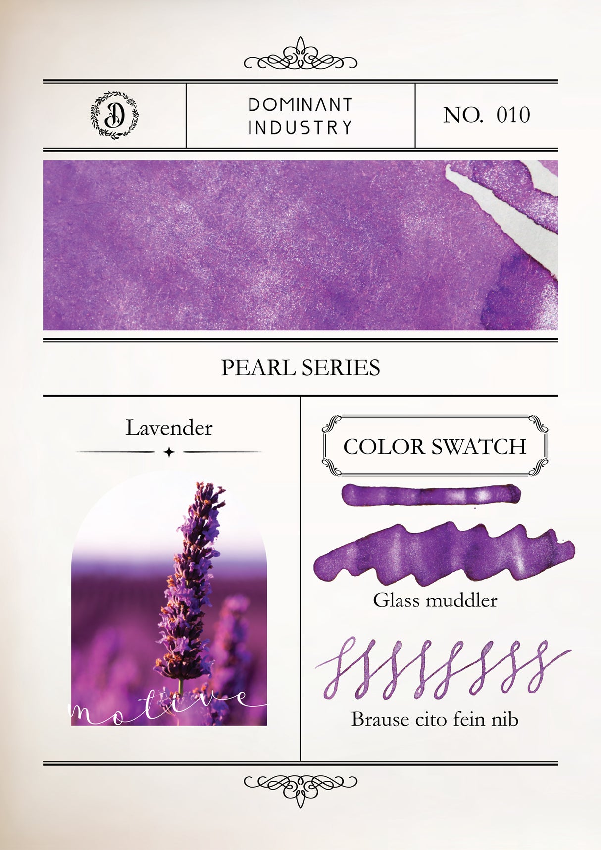 Dominant Industry Pearl Ink 25ml - Lavender