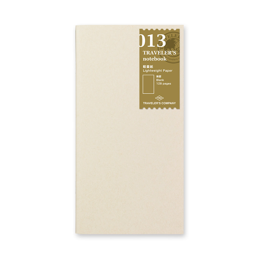 TRAVELER'S notebook 013 Lightweight Paper Notebook (Regular Size)