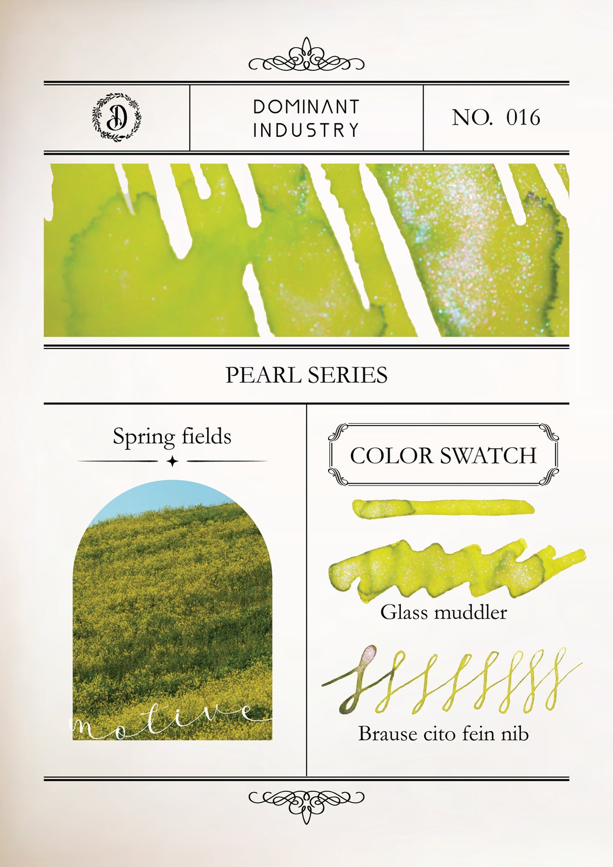 Dominant Industry Pearl Ink 25ml - Spring Fields