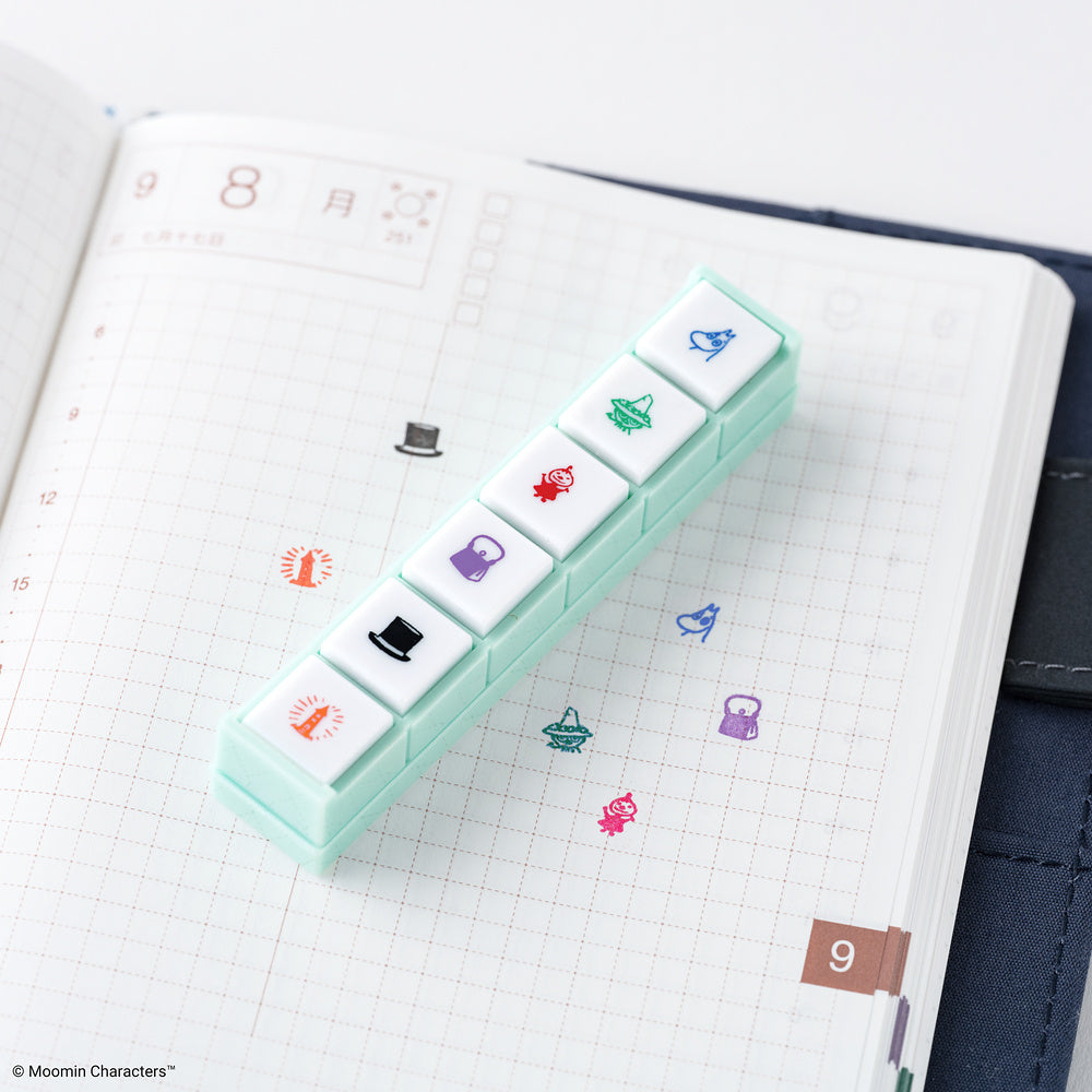 Hobonichi 2027 - Kodomo no Kao x Hobonichi: Pochitto6 Push-Button Stamp (Moomin)