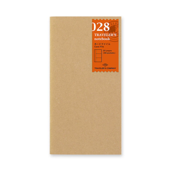 TRAVELER'S Notebook 028 Refill Card File (Regular Size)