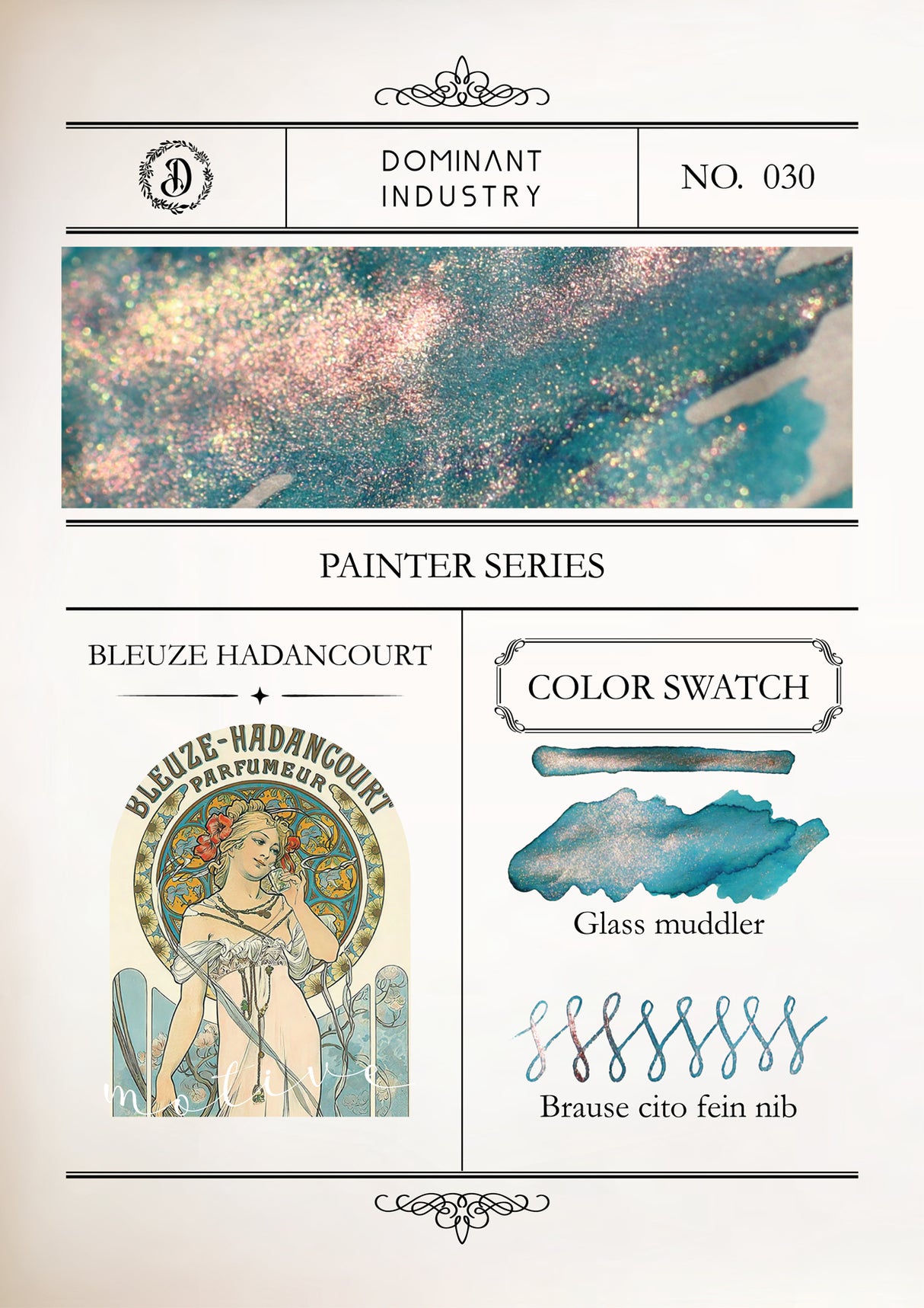 Dominant Industry Pearl Ink 25ml - Painter Series - Bleuze Hadancourt