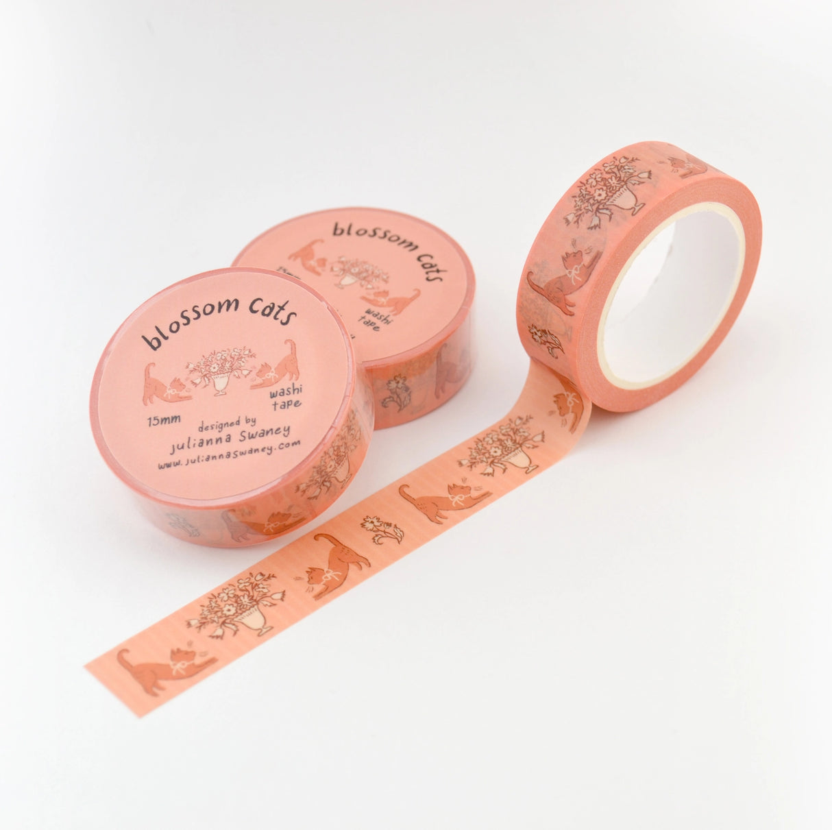 Blossom Cats 15mm Washi Tape