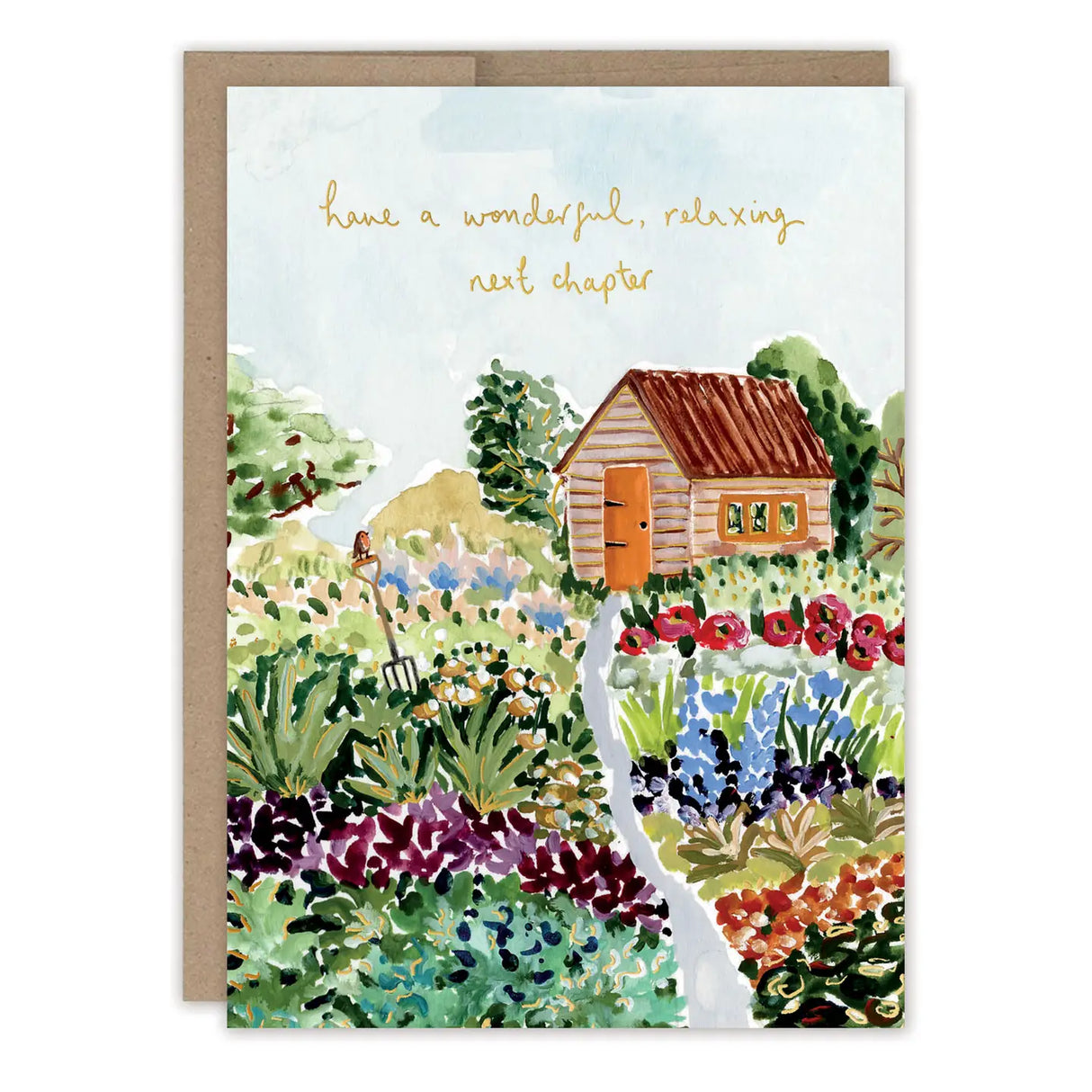 Garden Scene Retirement Card