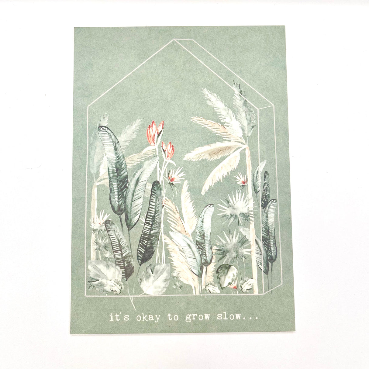 Anna Cosma Postcard - It's Okay To Grow Slow