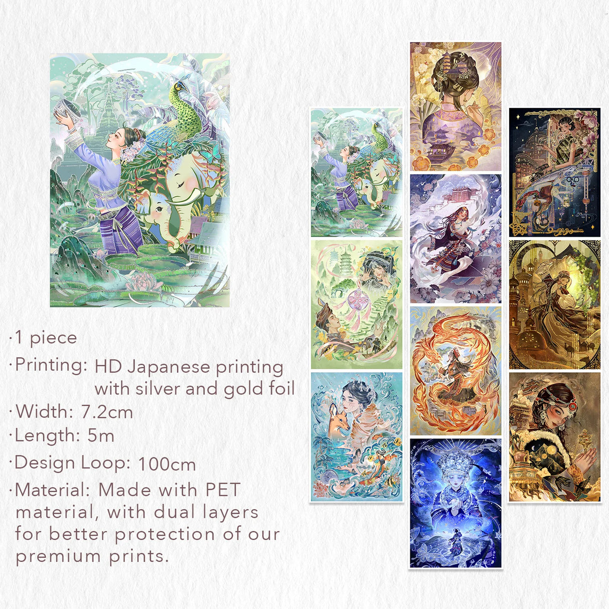 Imperial Glimmer Wide PET Tape (GILDED)