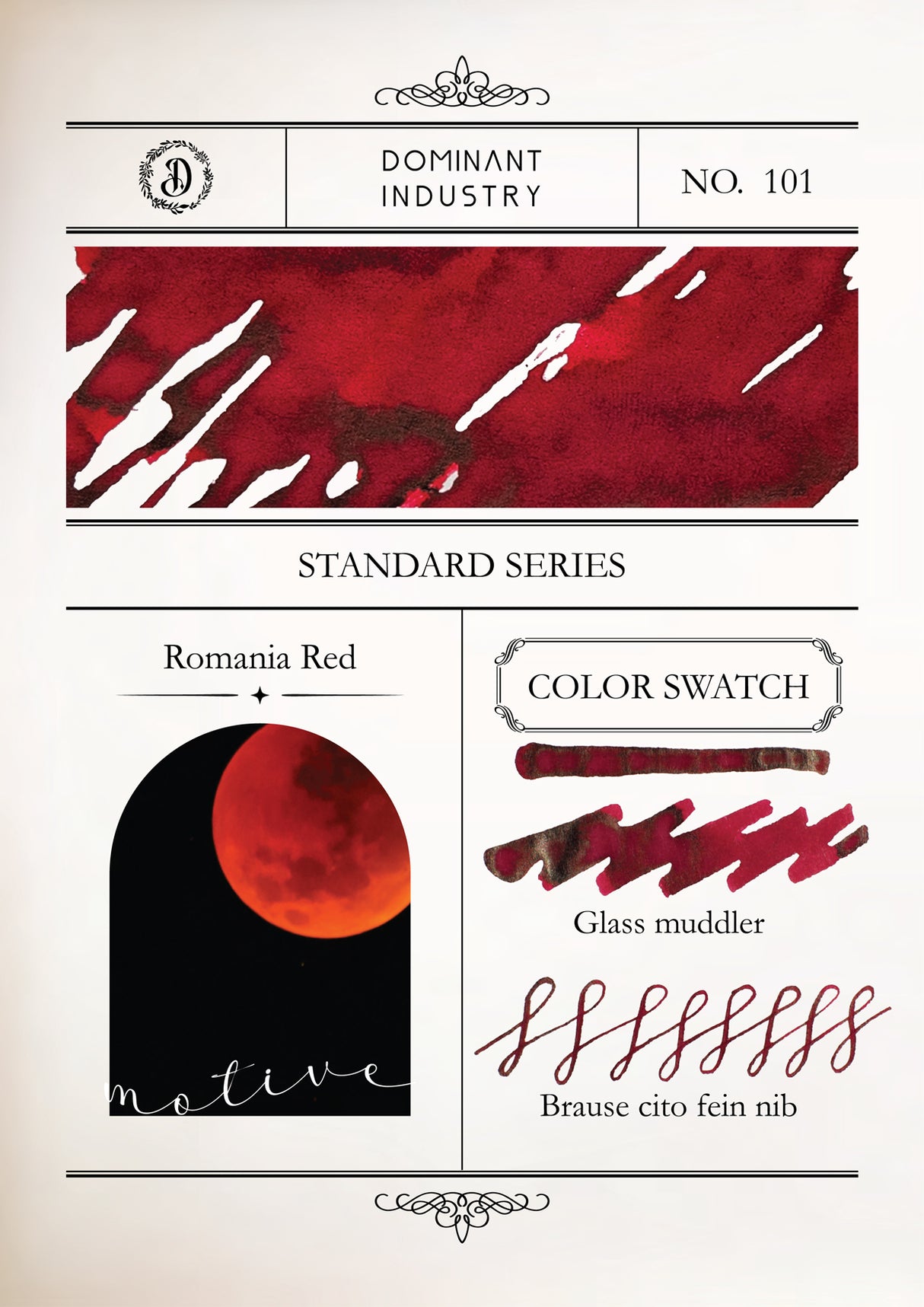 Dominant Industry Standard Ink 25ml - Romania Red