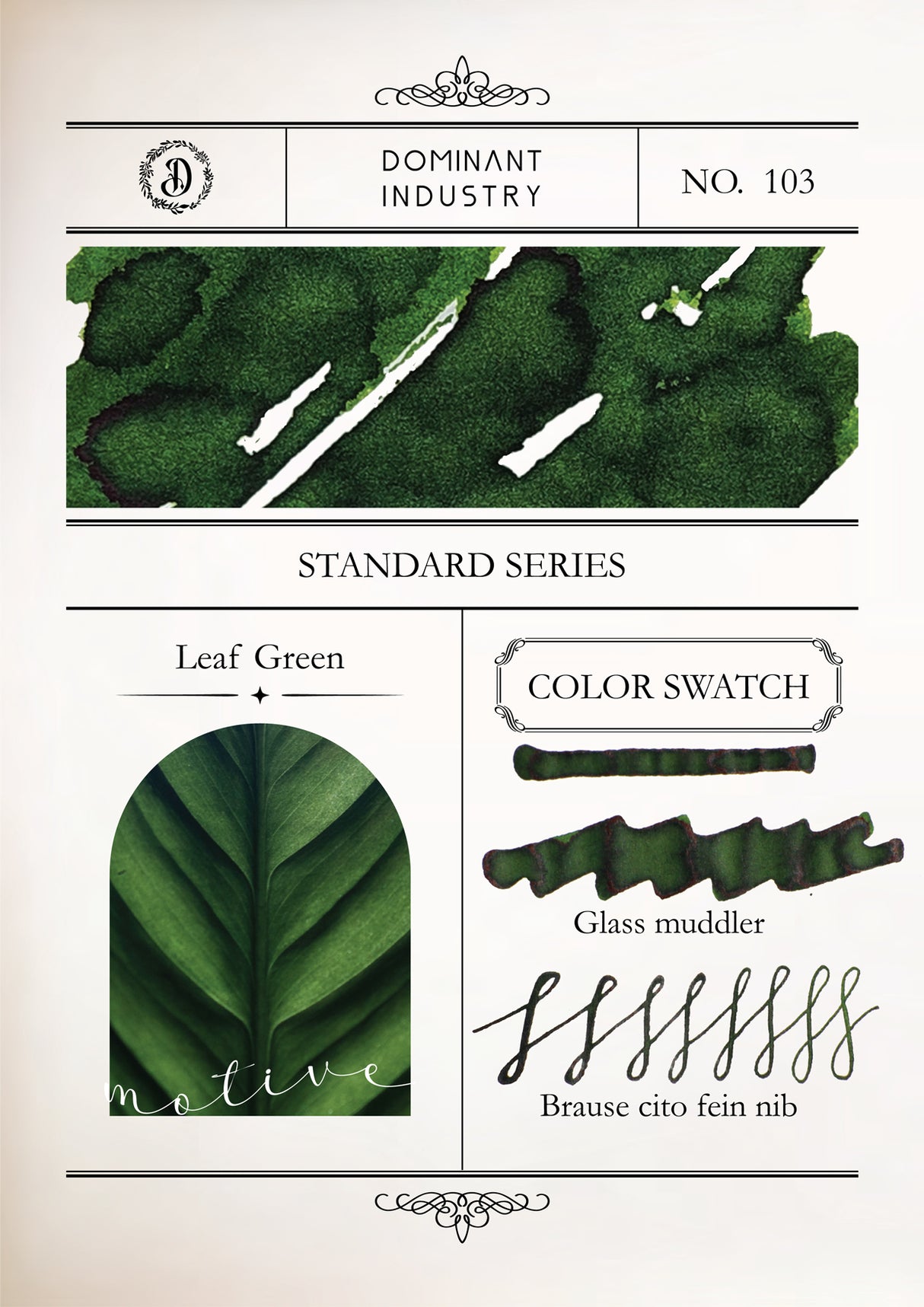 Dominant Industry Standard Ink 25ml - Leaf Green