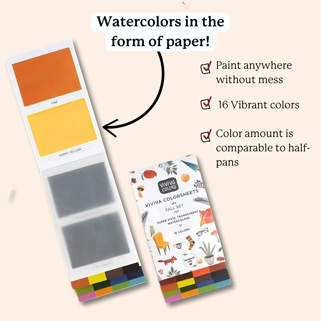 Colorsheets - Fall/ Autumn 16 Watercolors Viviva Colors