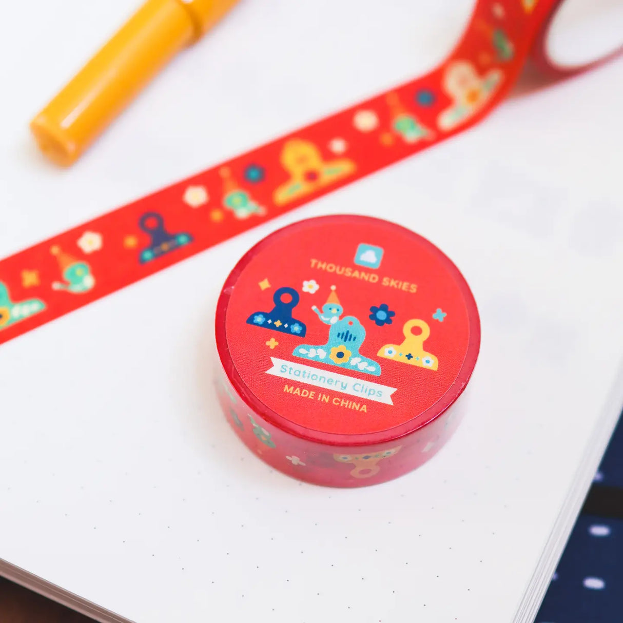 Stationery Clips Washi Tape