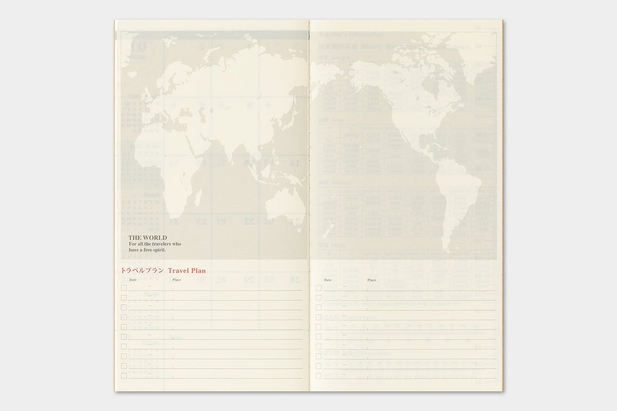 TRAVELER'S notebook 2027 Monthly Diary (Regular Size)
Welcome the upcoming year in high spirits with TRAVELER'S notebook 2027 Diary lineup where each notebook becomes unique by adding your personal flare!