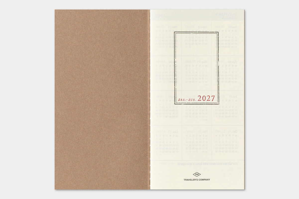 TRAVELER'S notebook 2027 Weekly Vertical Diary (Regular Size)
Welcome the upcoming year in high spirits with TRAVELER'S notebook 2027 Diary lineup where each notebook becomes unique by adding your personal flare!