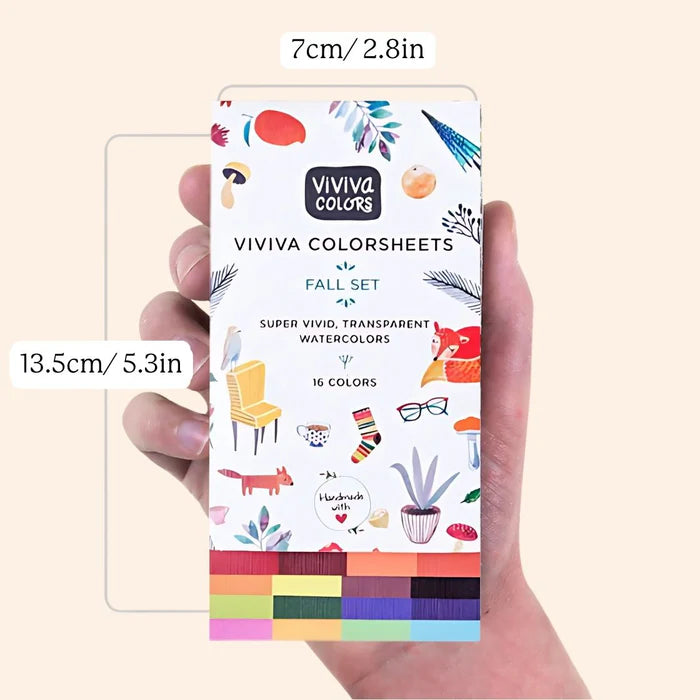 Colorsheets - Fall/ Autumn 16 Watercolors Viviva Colors