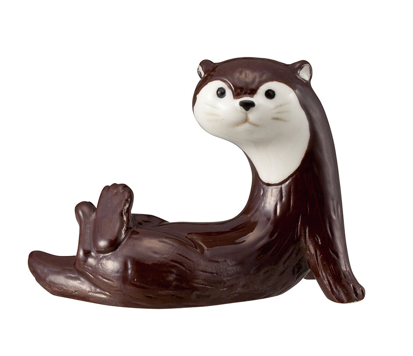 Chocolate Otter Chopstick Rest / Pen Rest