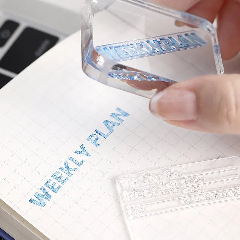 BGM Clear Stamp Set - Recording and Efficiency