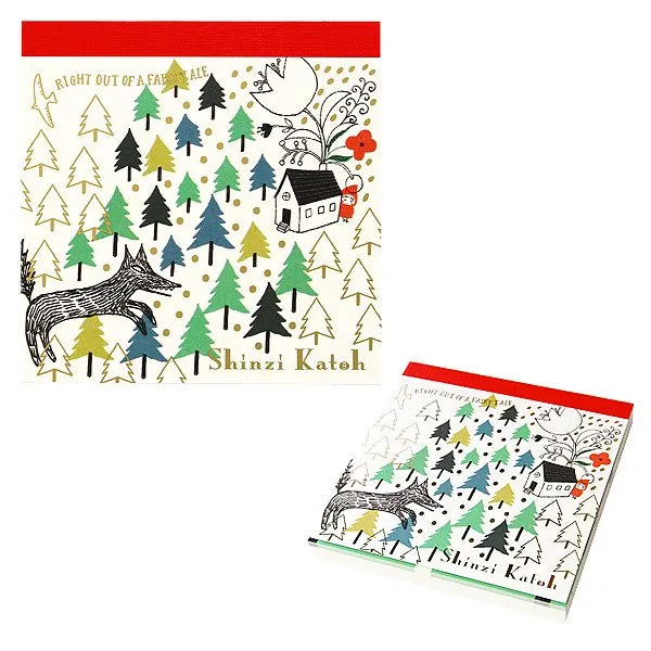 Shinzi Katoh Memo Pad - Hide and Seek with the Wolf