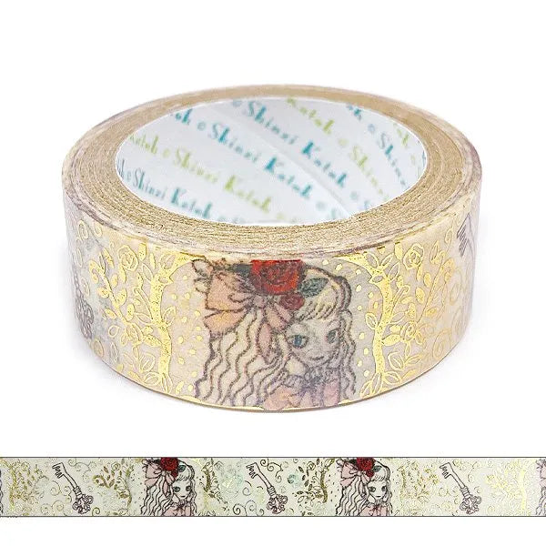 Mysterious Alice Tiny Key Washi Tape