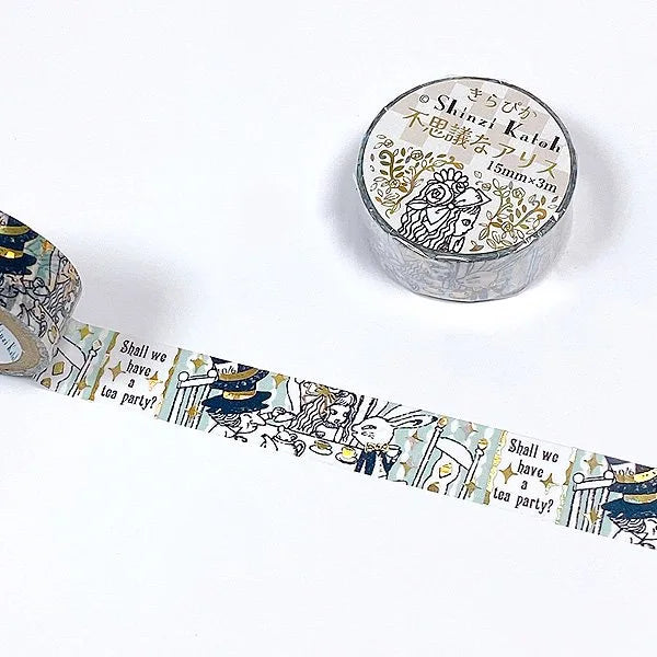 Shinzi Katoh Design - Mysterious Alice Funny Tea Party Washi Tape