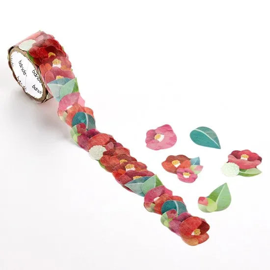 Camellia Washi Roll Sticker Bande